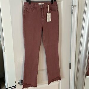 NWT! Charlie B raspberry bootcut jeans